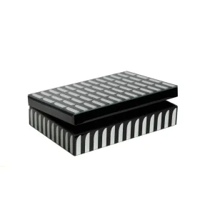 Guarda-Joias Romimex Branco Preto Vidro 30 x 8 x 20 cm de Romimex, Caixas - Ref: D1617355, Preço: 35,53 €, Desconto: %