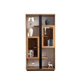 Étagère Romimex Noir Naturel Métal Bois MDF 202 x 107 x 47 cm de Romimex, Étagères verticales - Réf : D1617364, Prix : 1,00 €...