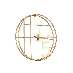 Wall Clock Romimex Golden Metal 50 x 50 x 6 cm by Romimex, Wall Clocks - Ref: D1617370, Price: 115,36 €, Discount: %