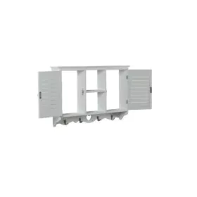 Shelve Romimex White Wood 55 x 37 x 10 cm With doors by Romimex, Floating Shelves - Ref: D1617475, Price: 83,77 €, Discount: %