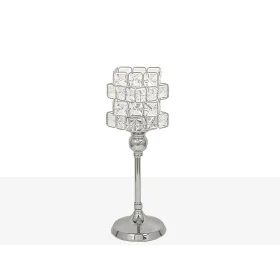 Candleholder Romimex Silver Metal Glass 12 x 32 x 12 cm Wineglass by Romimex, Candelabras and candle holders - Ref: D1617488,...