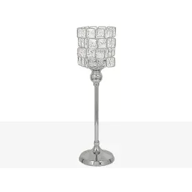 Portavelas Romimex Plateado Metal Vidrio 13 x 40 x 13 cm Copa de Romimex, Candelabros y portavelas - Ref: D1617489, Precio: 5...