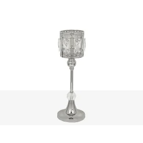 Bougeoir Romimex Argenté Métal verre 12 x 32 x 12 cm Verre de Romimex, Bougeoirs et chandeliers - Réf : D1617491, Prix : 46,6...