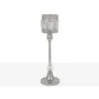 Candleholder Romimex Silver Metal Glass 12 x 40 x 12 cm Wineglass by Romimex, Candelabras and candle holders - Ref: D1617492,...