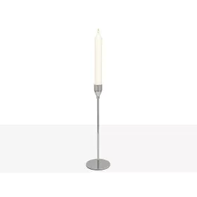 Candleholder Romimex Silver Metal 8 x 28 x 8 cm by Romimex, Candelabras and candle holders - Ref: D1617494, Price: 14,42 €, D...