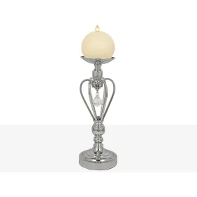 Bougeoir Romimex Argenté Métal verre 14 x 35 x 14 cm de Romimex, Bougeoirs et chandeliers - Réf : D1617496, Prix : 39,34 €, R...