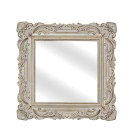 Wall mirror Romimex Natural Resin 31 x 31 x 2 cm by Romimex, Wall-Mounted Mirrors - Ref: D1617837, Price: 37,93 €, Discount: %