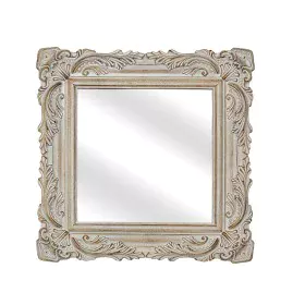 Wall mirror Romimex Natural Resin 31 x 31 x 2 cm by Romimex, Wall-Mounted Mirrors - Ref: D1617837, Price: 36,42 €, Discount: %