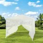 Gazebo 140 Steel 100 % polyester 3 x 3 m White by BigBuy Outdoor, Gazebos - Ref: S7186553, Price: 63,11 €, Discount: %