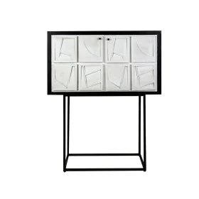 Armoire Romimex Blanc Noir Bois 44 x 165 x 103 cm de Romimex, Buffets, crédences et vaisseliers - Réf : D1617877, Prix : 802,...