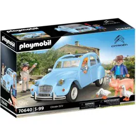 Jeu de Véhicules Playmobil Citroen 2CV 70646 Voiture Bleu 57 Pièces de Playmobil, Playsets de figurines de jouets - Réf : S71...