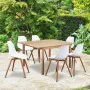 Chaise de jardin Blanc 50 x 55 x 85,5 cm (2 Unités) de BigBuy Outdoor, Chaises de table de jardin - Réf : S7187116, Prix : 12...