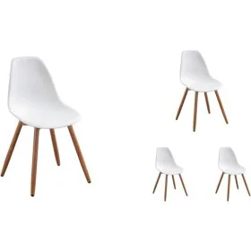 Garden chair White 50 x 55 x 85,5 cm (4 Pieces) by BigBuy Outdoor, Garden Dining Chairs - Ref: S7187117, Price: 209,50 €, Dis...