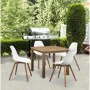 Chaise de jardin Blanc 50 x 55 x 85,5 cm (4 Pièces) de BigBuy Outdoor, Chaises de table de jardin - Réf : S7187117, Prix : 22...