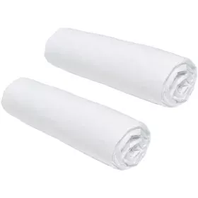 Fitted sheet TODAY 2 Units 90 x 190 cm White by TODAY, Sheets and pillowcases - Ref: S7187575, Price: 29,68 €, Discount: %