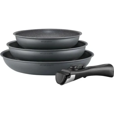 Batterie de Cuisine Arthur Martin AM521 Gris 4 Pièces de Arthur Martin, Jeux de casseroles et de poêles - Réf : S7187604, Pri...