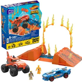 Kit de construction Hot Wheels Mega Construx - Smash & Crash Shark Race 245 Pièces de Hot Wheels, Jeux de construction - Réf ...