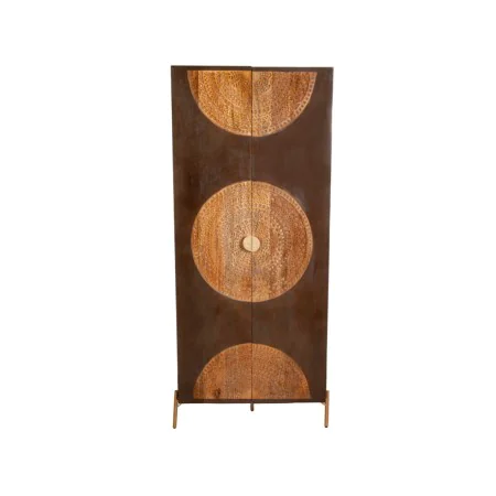 Armário Romimex Castanho Metal Madeira de mangueira 75 x 180 x 45 cm de Romimex, Armários e aparadores - Ref: D1617964, Preço...