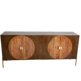 Sideboard Romimex Brown Metal Mango wood 175 x 80 x 40 cm by Romimex, Sideboards - Ref: D1617966, Price: 1,00 €, Discount: %