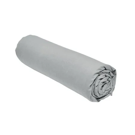 Sábana Bajera Ajustable TODAY Essential Gris claro 140 x 190 cm Gris de TODAY, Sábanas y fundas de almohada - Ref: S7187976, ...