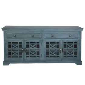 Buffet Romimex Bleu Bois de manguier 40 x 85 x 180 cm de Romimex, Buffets, crédences et vaisseliers - Réf : D1617973, Prix : ...