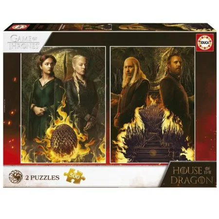 Puzzle Educa House of The Dragon 500 Pieces Puzzle x 2 by Educa, Jigsaws - Ref: S7188680, Price: 29,17 €, Discount: %