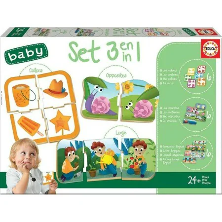 Puzzle Educa 3-en-1 de Educa, Formes à trier et à empiler - Réf : S7188910, Prix : 33,73 €, Remise : %