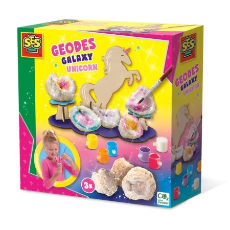 Gioco Fai-da-te SES Creative Geodes Galaxy Unicorn Pietre Decorative di SES Creative, Lavori per bambini - Rif: S7188955, Pre...