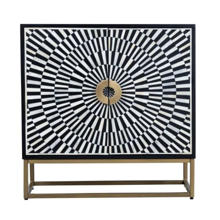 Sideboard Romimex White Black Golden Metal Bone Acacia 80 x 80 x 40 cm by Romimex, Sideboards - Ref: D1618015, Price: 747,54 ...