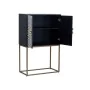 Armário Romimex Branco Preto Dourado Metal Osso Acácia 80 x 125 x 40 cm de Romimex, Armários e aparadores - Ref: D1618016, Pr...