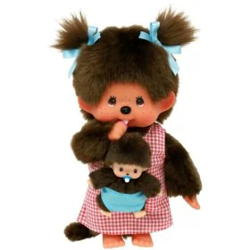 Fluffy toy Bandai Monchhichi Maman & Baby plush 20 cm by Bandai, Animals and figures - Ref: S7189110, Price: 46,32 €, Discoun...