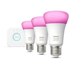 Lampadina Intelligente Philips Kit de inicio: 3 bombillas inteligentes E27 (1100) 9 W E27 6500 K 806 lm di Philips, Sistemi d...