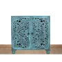 Buffet Romimex Bleu Bois de manguier 90 x 90 x 40 cm de Romimex, Buffets, crédences et vaisseliers - Réf : D1618022, Prix : 4...