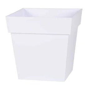 Pot EDA Blanc polypropylène 32 x 32 x 32 cm de EDA, Pots de fleurs - Réf : S7189281, Prix : 26,96 €, Remise : %