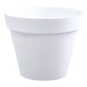 Vaso EDA Tuscan Ø 30 x 26 cm Rotonda Bianco polipropilene di EDA, Vasi tradizionali - Rif: S7189283, Prezzo: 29,39 €, Sconto: %