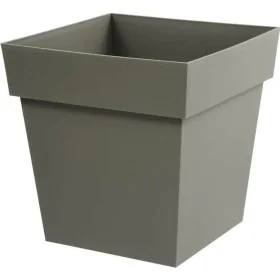 Plant pot EDA Tuscan Taupe polypropylene Squared 39 x 39 x 39 cm by EDA, Flower Pots - Ref: S7189316, Price: 33,26 €, Discoun...