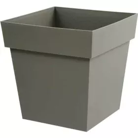 Plant pot EDA Tuscan Taupe polypropylene Squared 39 x 39 x 39 cm by EDA, Flower Pots - Ref: S7189316, Price: 32,73 €, Discoun...