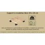 Support à roulettes pour pots de fleurs EDA Bois 29 x 29 x 8 cm de EDA, Accessoires - Réf : S7189340, Prix : 28,01 €, Remise : %