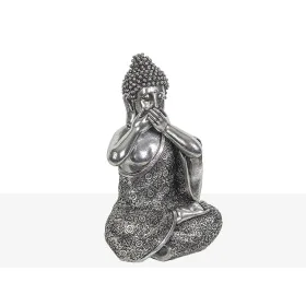 Statua Decorativa Romimex Argentato Buddha 15 x 24 x 13 cm di Romimex, Soprammobili - Rif: D1618032, Prezzo: 22,59 €, Sconto: %