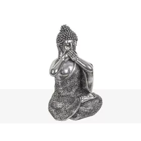 Decorative Figure Romimex Silver Buddha 15 x 24 x 13 cm by Romimex, Ornaments - Ref: D1618032, Price: 24,09 €, Discount: %