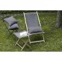 Chaise longue Jardin Prive Marron Gris 132 x 55 x 35 cm Bois de hêtre de Jardin Prive, Bains de soleil - Réf : S7189442, Prix...