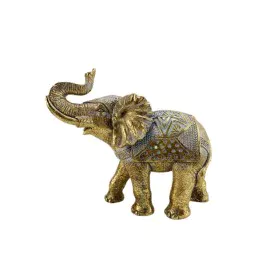 Decorative Figure Romimex Golden Resin Elephant 24 x 22 x 12 cm by Romimex, Collectables - Ref: D1618042, Price: 31,29 €, Dis...