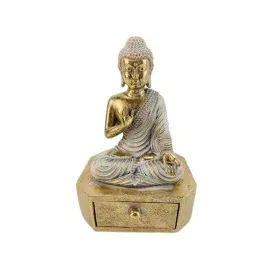 Decorative Figure Romimex Golden Buddha 11 x 17 x 9 cm by Romimex, Ornaments - Ref: D1618046, Price: 16,53 €, Discount: %