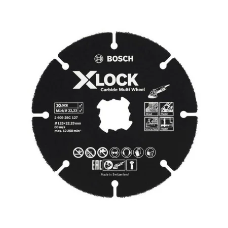 Trennscheibe BOSCH X-Lock Karbid Ø 125 mm von BOSCH, Zubehör für Oberfräsen - Ref: S7189691, Preis: 37,30 €, Rabatt: %