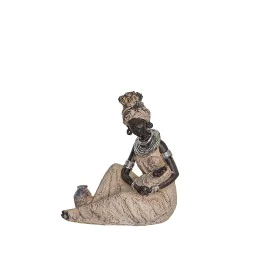 Decorative Figure Romimex Brown Natural African Woman 18 x 19 x 10 cm by Romimex, Ornaments - Ref: D1618079, Price: 23,40 €, ...