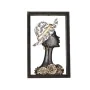 Busto Romimex Marrón Resina Mujer Sombrero 20 x 32 x 6 cm Con marco de Romimex, Esculturas - Ref: D1618092, Precio: 36,59 €, ...