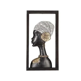 Busto Romimex Castanho Resina Mulher Chapéu 20 x 38 x 6 cm Com moldura de Romimex, Esculturas - Ref: D1618093, Preço: 38,80 €...