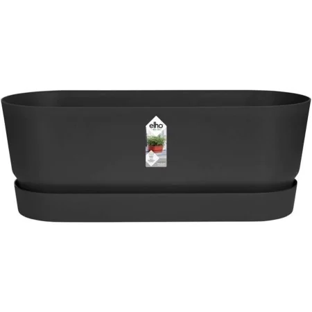 Planter Elho Black 50 cm Plastic Oval by Elho, Flower Pots - Ref: S7189766, Price: 39,98 €, Discount: %