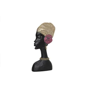 Busto Romimex Castanho Resina Africana 16 x 30 x 5 cm de Romimex, Esculturas - Ref: D1618095, Preço: 28,10 €, Desconto: %