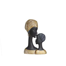 Busto Romimex Castanho Resina Africana 19 x 27 x 6 cm de Romimex, Esculturas - Ref: D1618097, Preço: 22,23 €, Desconto: %